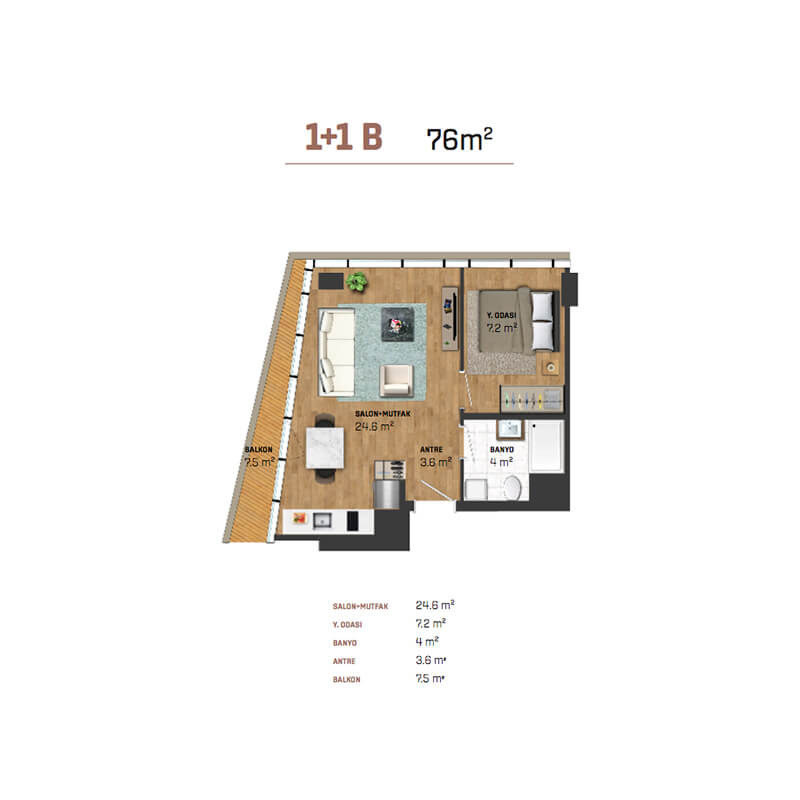 Investment opportunity in a residential project with 10 years lease guarantee