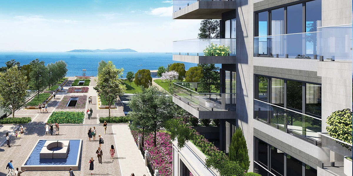 Project in the center of the new marine area in Istanbul
