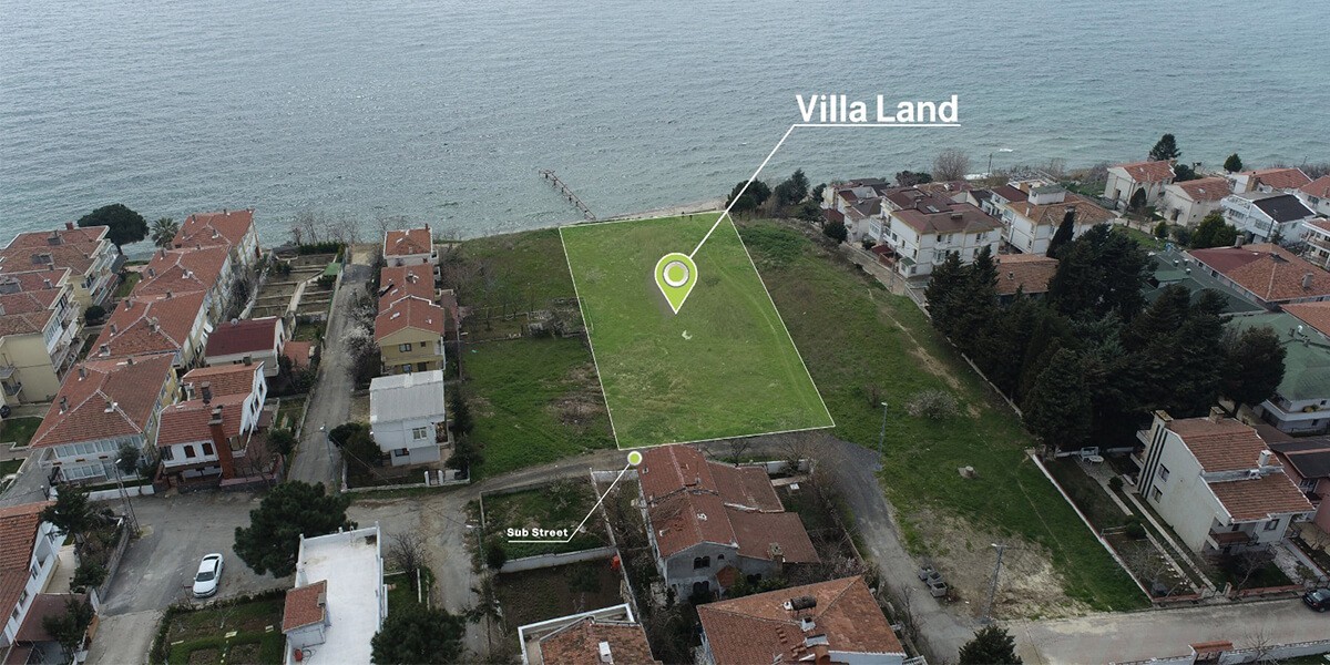 Land Villa imarlı Zero sea in Silvery L-1-73